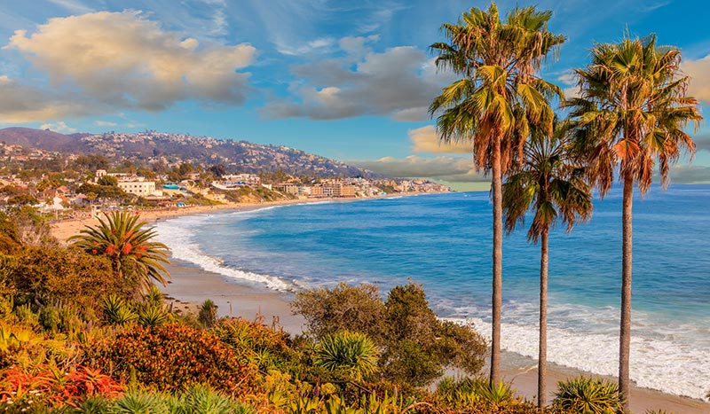 Laguna Beach at California USA